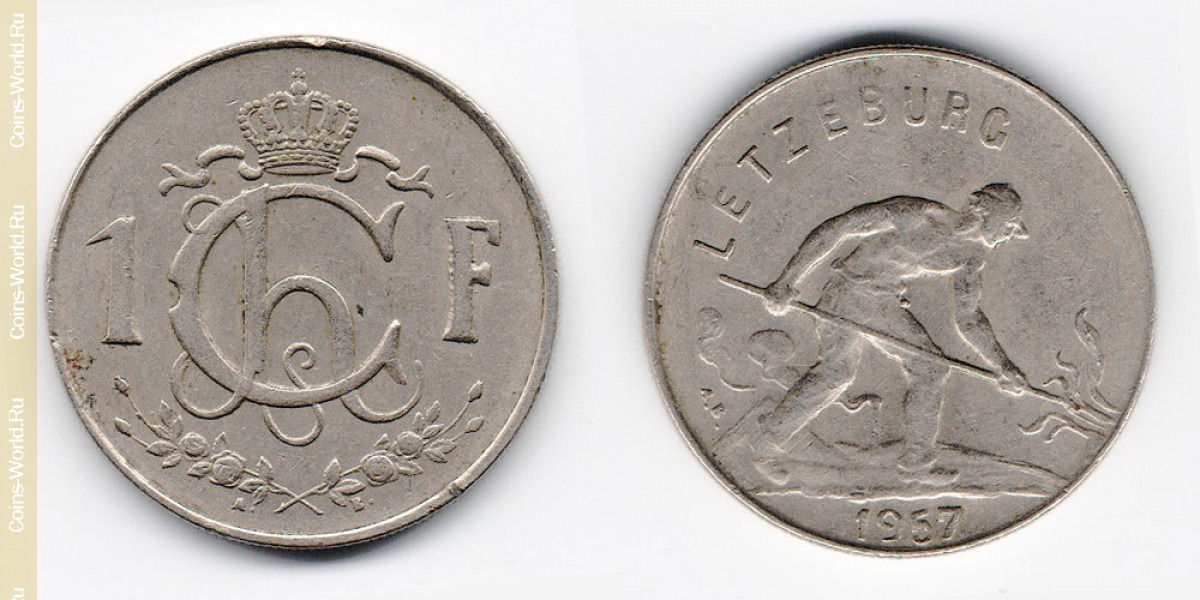 1 Franken 1957 Luxemburg