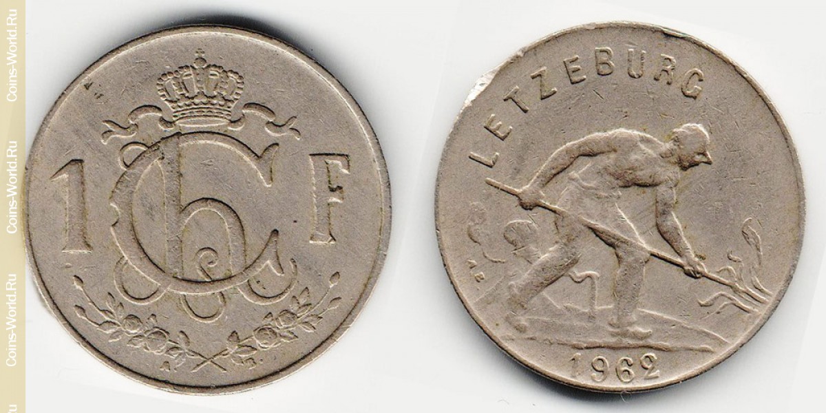 1 franco 1962, Luxemburgo