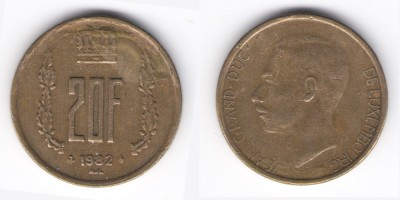 20 франков 1982 год