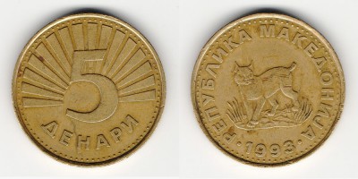 5 denari 1993