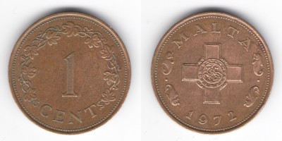 1 цент 1972 года
