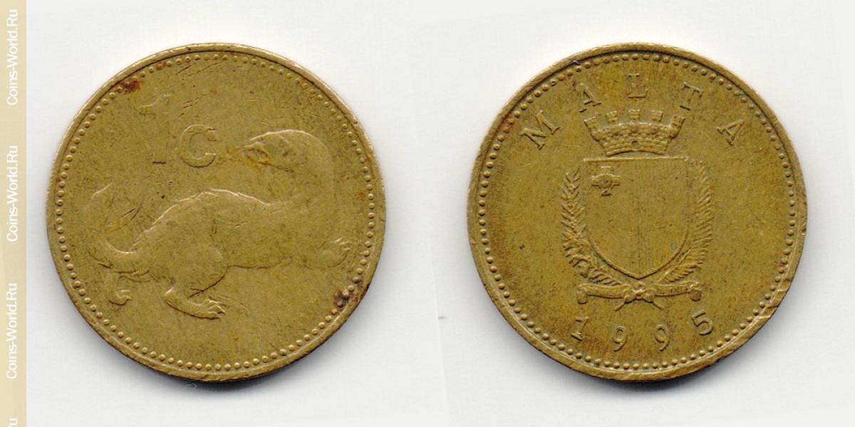 1 centavo 1995 Malta
