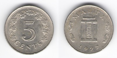 5 cêntimos 1977