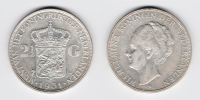 2 1/2 gulden 1931