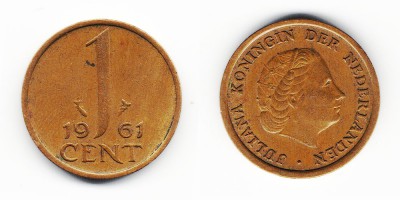 1 цент 1961 года