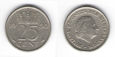 25 центов 1950 года