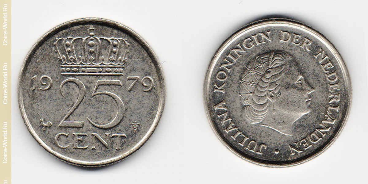 25 cents 1979 Netherlands