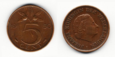 5 центов 1950 года