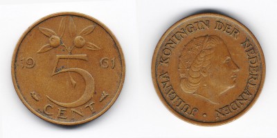 5 centavos 1961