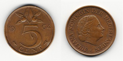 5 cêntimos 1964
