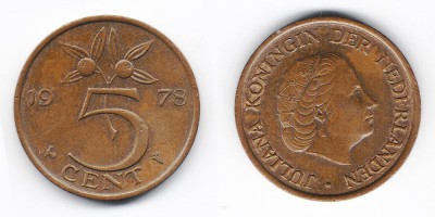 5 центов 1978 года