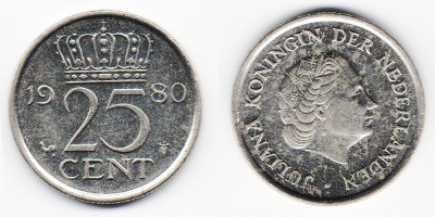 25 центов 1980 года