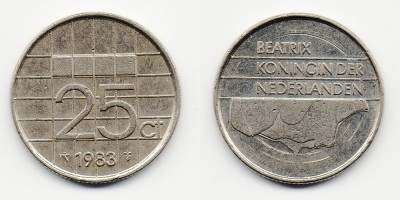 25 центов 1983 года