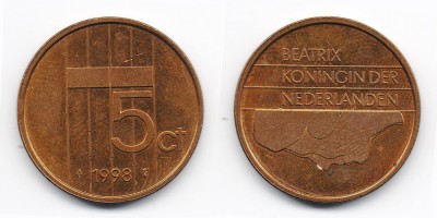 5 центов 1998 года