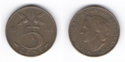 5 центов 1948 года