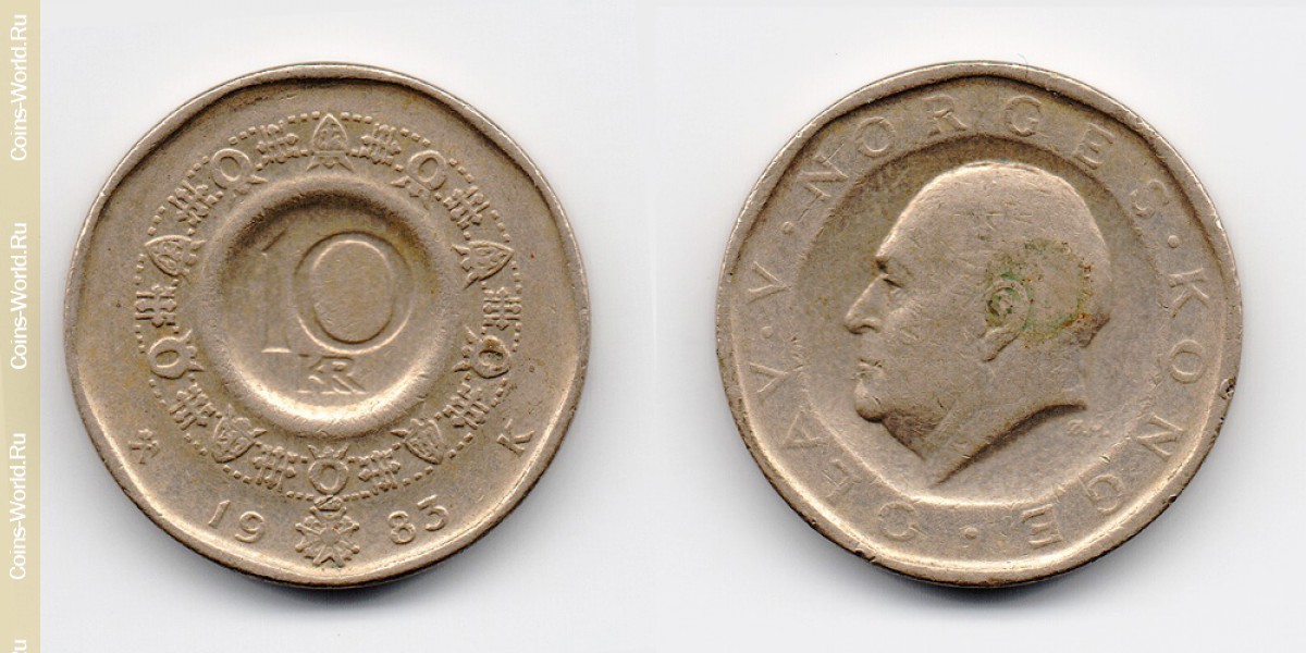 10 coroas 1983, Noruega