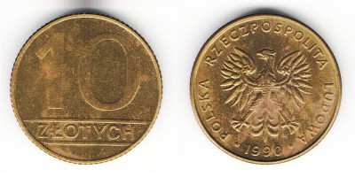 10 zlotych 1990