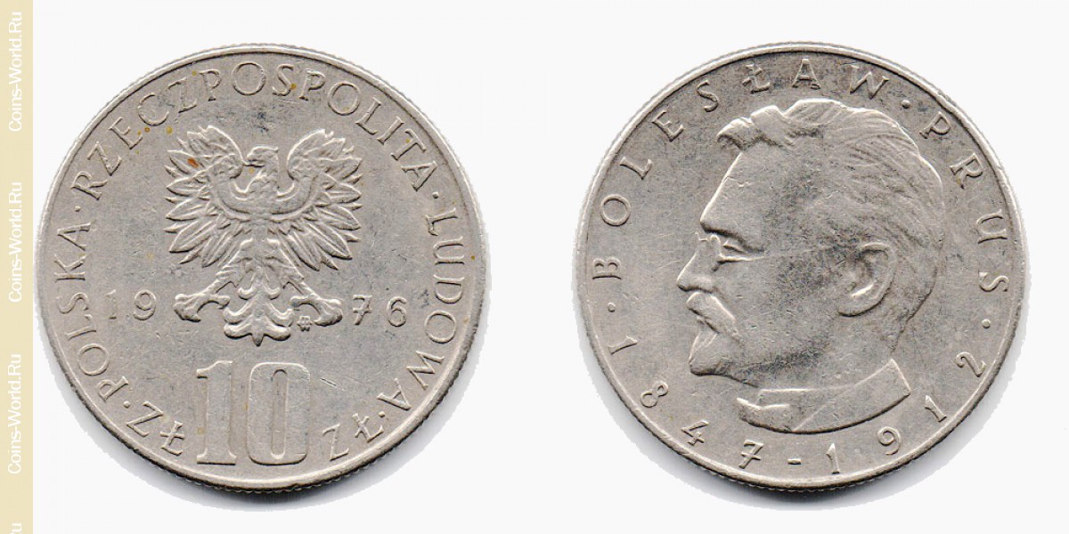 10 zlotych 1976, Polónia