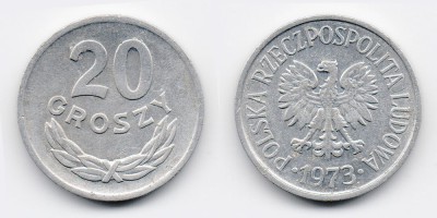 20 грошей 1973 года