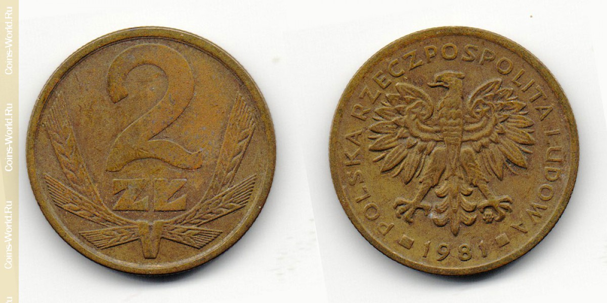 2 zlotych 1981 en Polonia