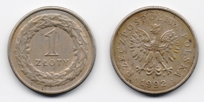 1 zloty 1992