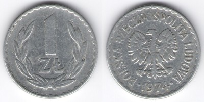 1 zloty 1974