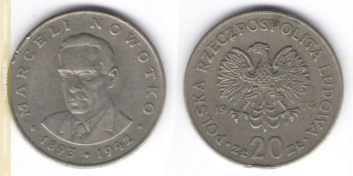 20 zlotych 1974 Poland