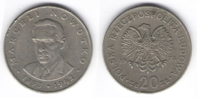 20 zlotych 1974