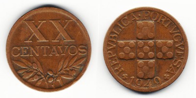 20 centavos 1949