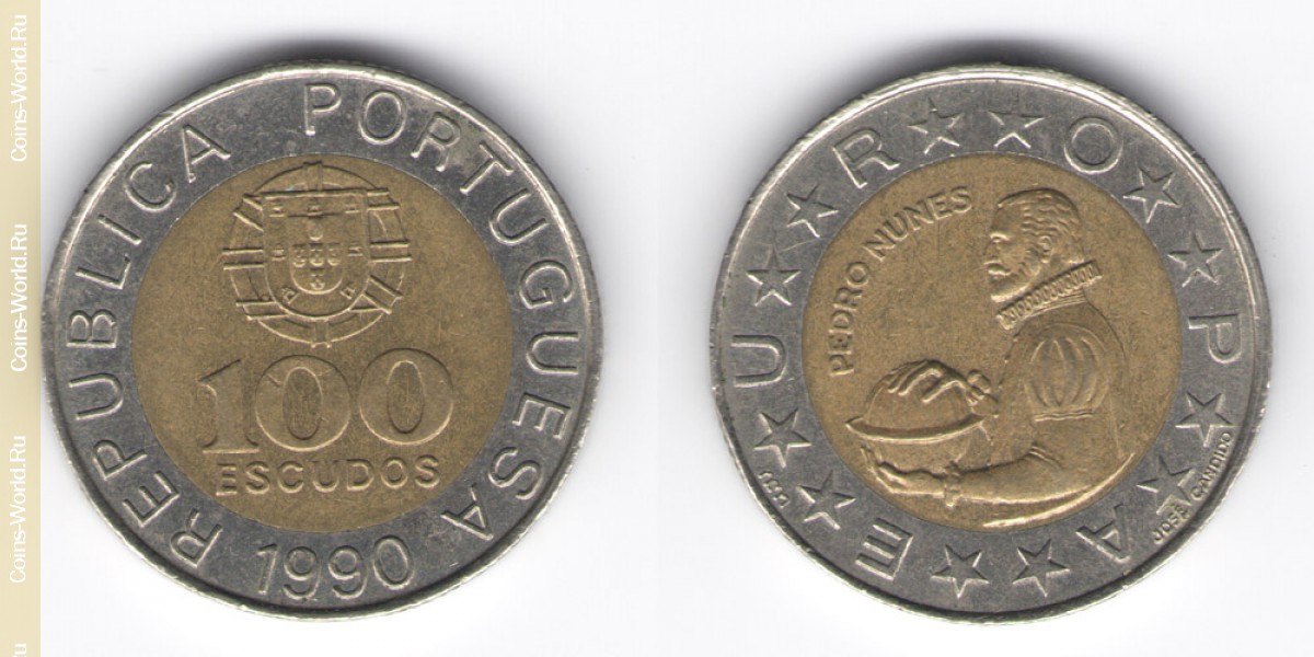 100 escudos 1990 Portugal