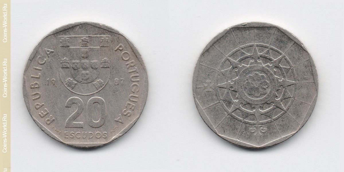 20 Escudos 1987 Portugal