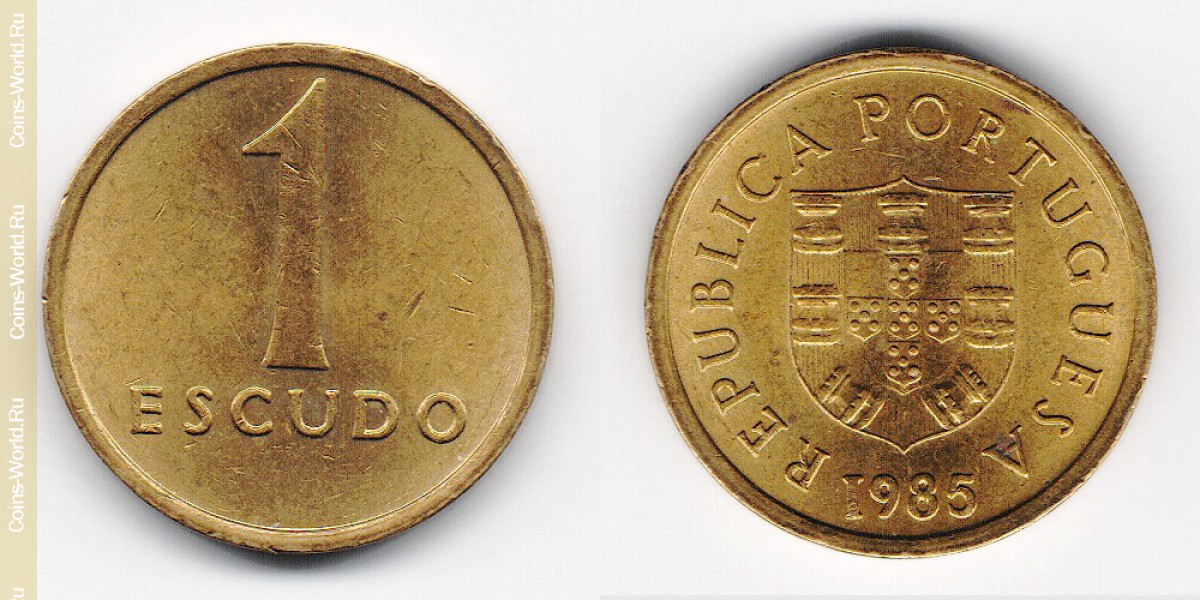 1 эскудо 1985 года Португалия