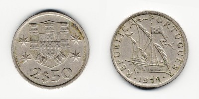 2.5 escudos 1978