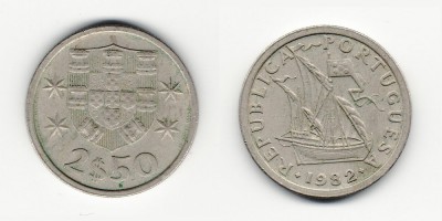 2.5 escudos 1982