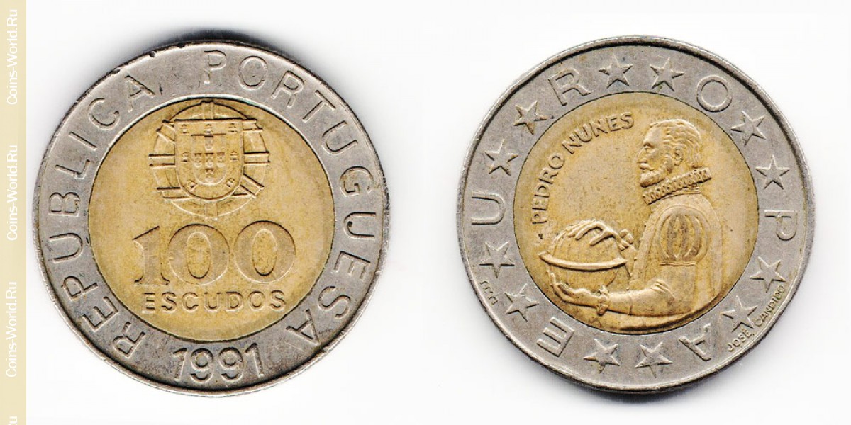 100 escudos 1991 Portugal