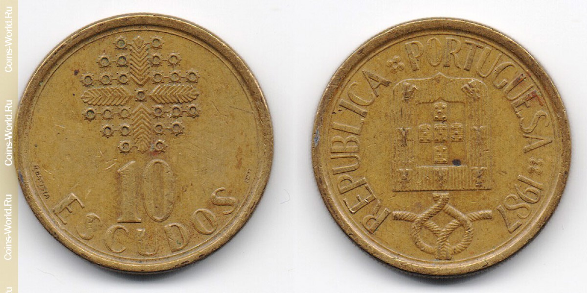 10 escudos 1987 Portugal