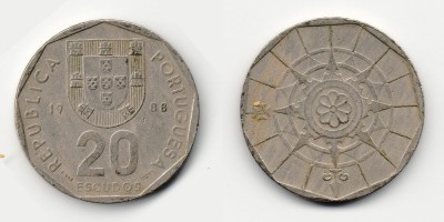 20 escudos 1988