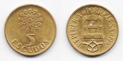 5 escudos 1997