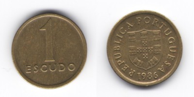 1 escudo 1986