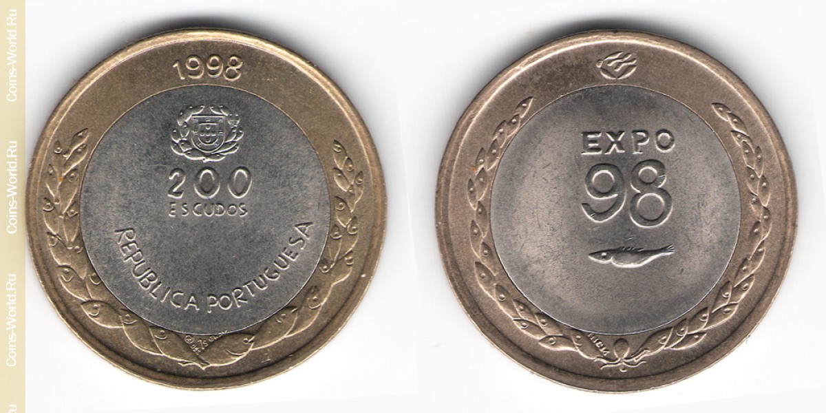 200 escudos 1998, a Expo 98, Portugal
