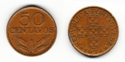 50 сентаво 1974 года