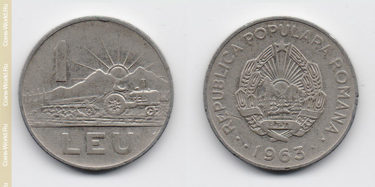 1 leu 1963 Romania