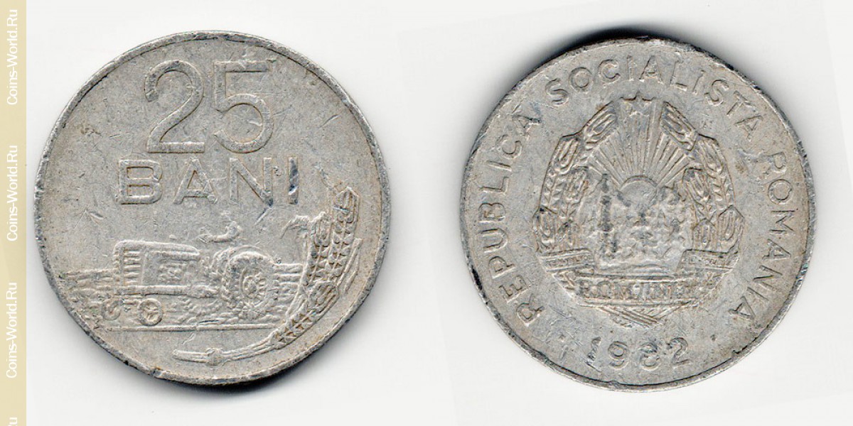 25 bani 1982, Rumania