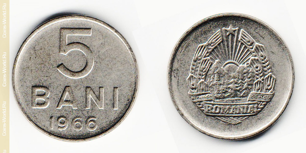 5 bani, 1966, Rumania