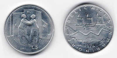 5 lire 1976