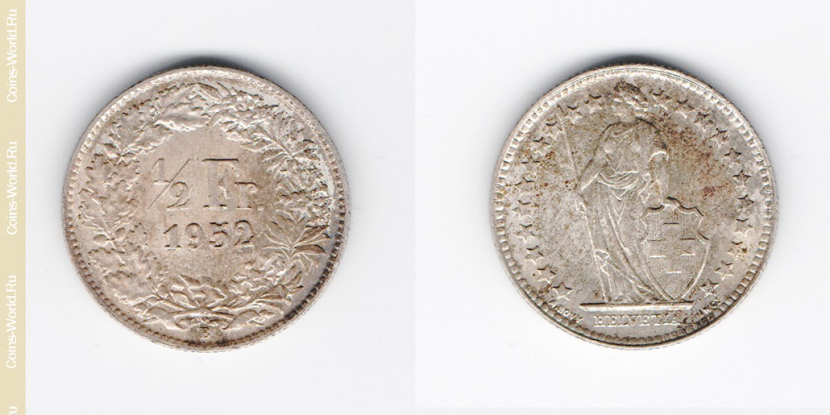 1/2 franc 1952 Switzerland
