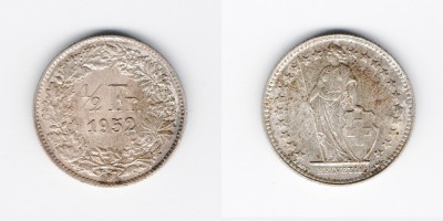 1/2 франка 1952 года
