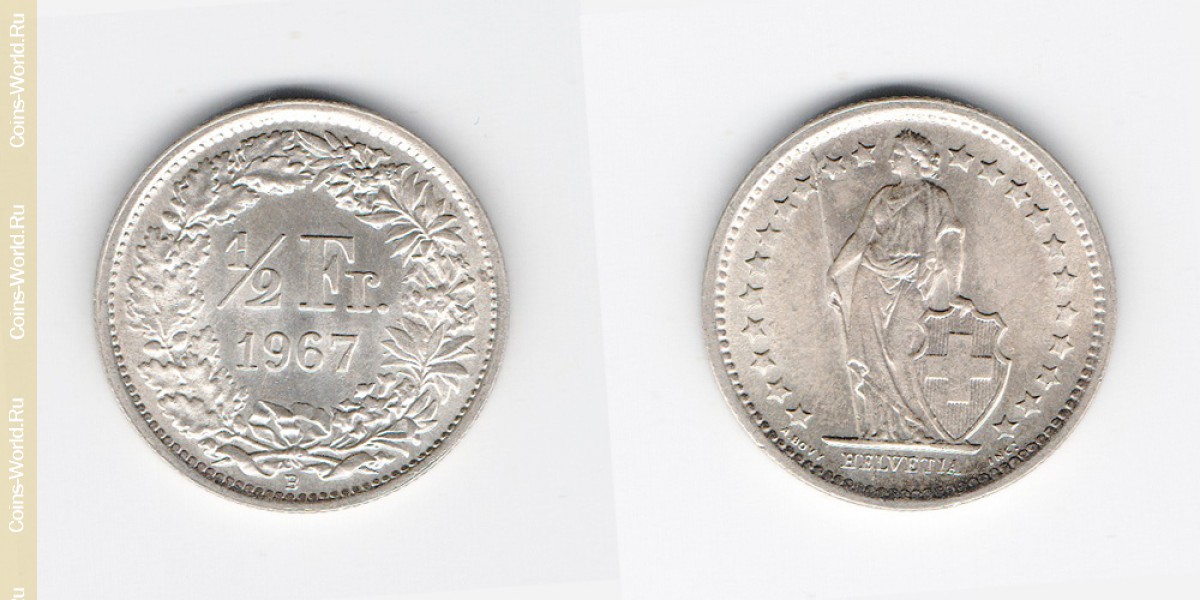1/2 franc 1967 Switzerland