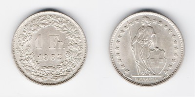 1 Franken 1962