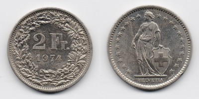 2 francs 1974